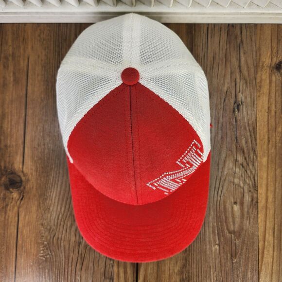 New Era Nebraska Cornhuskers Womens Strapback Hat Cap Red White Rhinestone NCAA - Picture 7 of 10